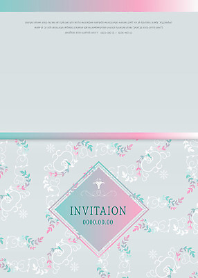 템플릿 카드템플릿 사람없음 컬러풀 초대장 마름모 그라데이션 당초문 이미지템플릿 AI파일 카드프레임 도형 문양 컬러 카드_감사 프레임 파일형식 벡터