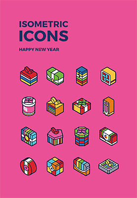 아이콘 전통 행복 분홍색 새해 선물 사람없음 세트 상자 보자기 복 보따리 태극 해피뉴이어 아이소메트릭 새해선물 2D아이콘 AI파일 문양 감정 컬러 한자 새해인사 파일형식 벡터 천_직물 명절선물