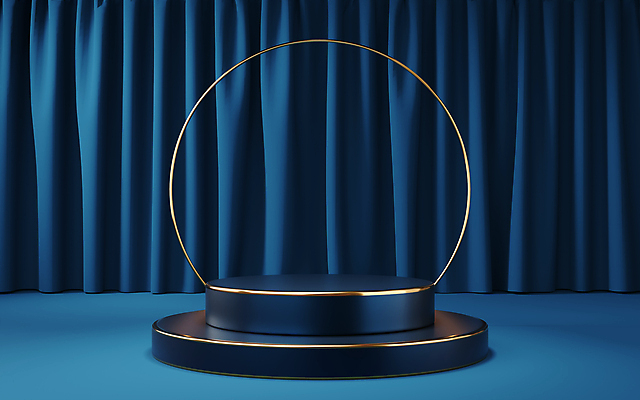 포토 JPG 해외이미지 백그라운드 사람없음 공간 금색 커튼 원형 남색 단상 포디움 해외포토 도형 컬러 무대 파일형식 이미지허브