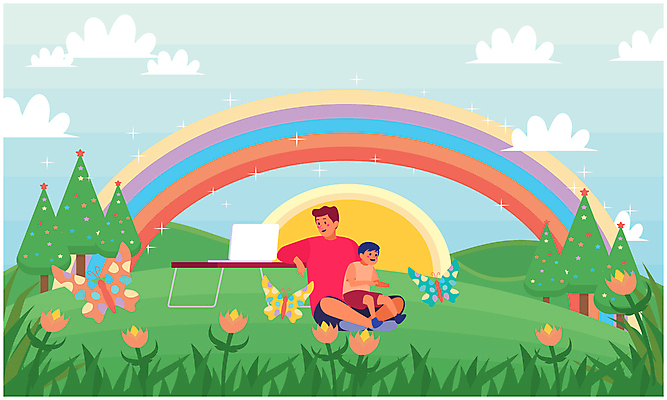 포토 JPG 해외이미지 나무 라이프스타일 디자인 여자 남자 꽃 행복 아들 어린이 스포츠 백그라운드 무지개 2 일러스트 가족 자연 놀이 함께함 미술 미소 사람 풍경 소년 잔디 성인 사람없음 야외 그래픽 초록색 컬러풀 태양 잡기 아빠 만화 그림 해외일러스트 자연요소 식물 감정 컬러 컨셉 관계 모션 문화예술 표정 생활 생태계 파일형식 이미지허브