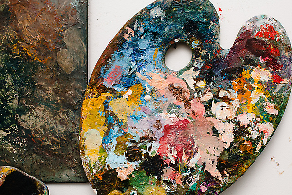 포토 JPG 해외이미지 미술 취미 사람없음 페인트 팔레트 그림 섞기 솜씨 해외포토 문화예술 파일형식 이미지허브