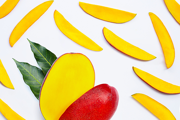 포토 JPG 해외이미지 잎 단면 실내 사람없음 열대과일 흰배경 슬라이스 망고 과일조각 애플망고 해외포토 식물 조각 백그라운드 과일 내부 흰색 파일형식 이미지허브