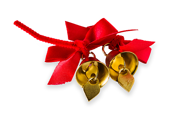 포토 JPG 해외이미지 리본 백그라운드 크리스마스 휴가 사람없음 장식 빨간색 종 흰색 황금 고립 해외포토 기념일 컬러 파일형식 이미지허브