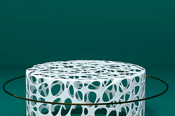 포토 JPG 해외이미지 백그라운드 추상 사람없음 3D 공간 구멍 고리 청록색 원기둥 단상 해외포토 컬러 무늬 원형 디지털합성 파일형식 이미지허브