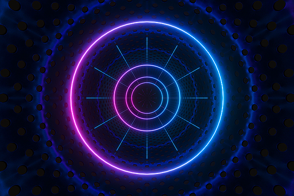 포토 JPG 해외이미지 백그라운드 추상 사람없음 그래픽 3D 원형 터널 네온 해외포토 도형 길 무늬 디지털합성 파일형식 이미지허브