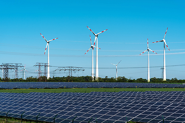 포토 JPG 해외이미지 주간 하늘 풍경 사람없음 야외 맑음 풍력에너지 태양에너지 집열판 해외포토 자연요소 날씨 그린에너지 파일형식 이미지허브