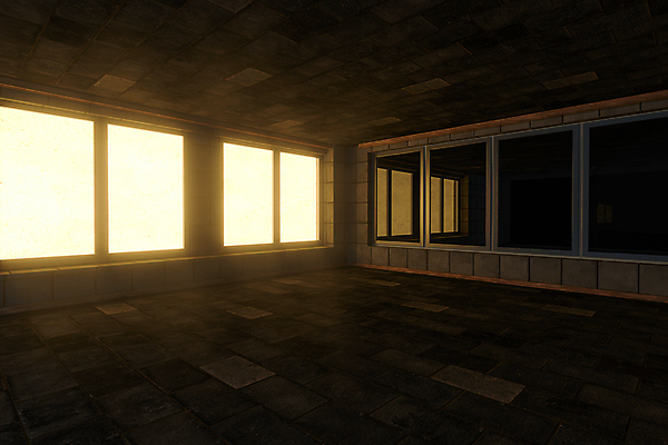 포토 JPG 해외이미지 창문 사람없음 내부 빛 반사 갈색 3D 어둠 공간 비어있는 해외포토 컬러 디지털합성 파일형식 이미지허브