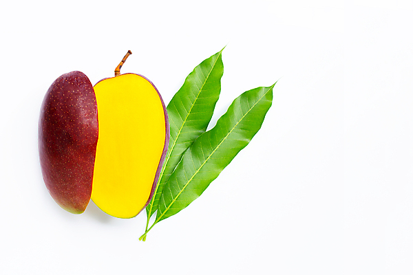포토 JPG 해외이미지 잎 단면 실내 사람없음 열대과일 흰배경 슬라이스 망고 애플망고 해외포토 식물 백그라운드 과일 내부 흰색 파일형식 이미지허브