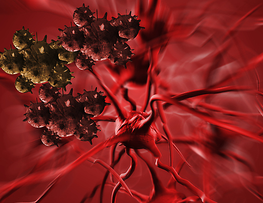 포토 JPG 해외이미지 의학 세포 건강 사람없음 빨간색 3D 질병 디지털합성 암 종양 해외포토 컬러 파일형식 이미지허브