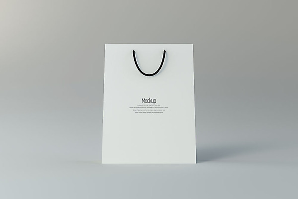 PSD 편집이미지 종이 회색배경 사람없음 쇼핑 한개 쇼핑백 3D소스 3D 디지털합성 목업 편집3D 1 백그라운드 가방 회색 파일형식