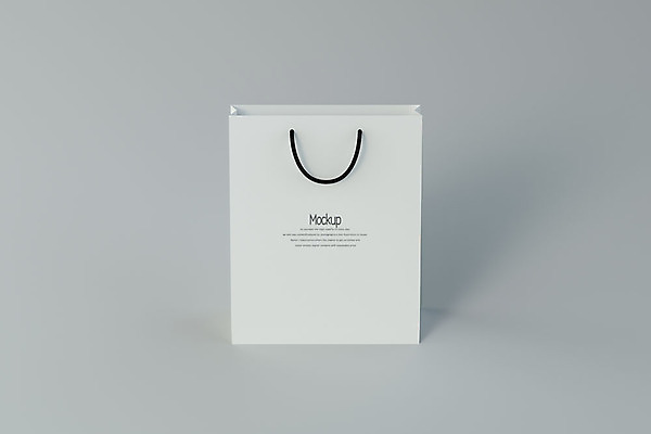 PSD 편집이미지 종이 회색배경 사람없음 쇼핑 한개 쇼핑백 3D소스 3D 디지털합성 목업 편집3D 1 백그라운드 가방 회색 파일형식