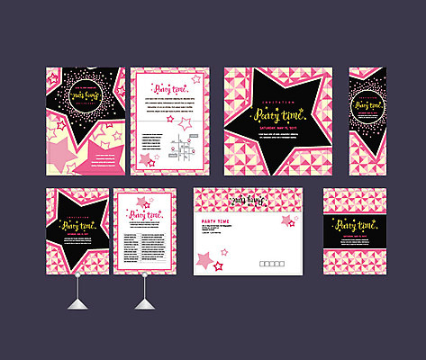 템플릿 배너 배너템플릿 별 패턴 이벤트 사람없음 세트 컬러풀 파티 현수막 엽서 초대장 약도 소봉투 행사세트 행사템플릿 AI파일 자연요소 컬러 지도 무늬 편지봉투 카드_감사 편지 파일형식 벡터