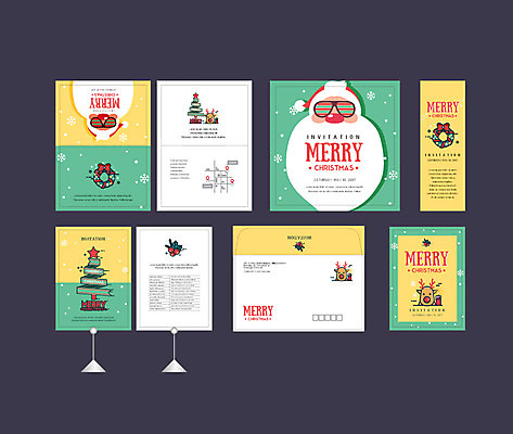 템플릿 배너 배너템플릿 크리스마스 이벤트 사람없음 세트 크리스마스트리 산타클로스 루돌프 현수막 엽서 초대장 약도 리스장식 소봉투 행사세트 행사템플릿 AI파일 기념일 지도 사슴 편지봉투 카드_감사 장식 편지 파일형식 벡터
