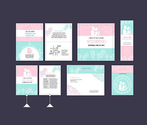 템플릿 배너 배너템플릿 여자 남자 실루엣 결혼 이벤트 사람없음 두명 세트 현수막 청첩장 초대장 약도 소봉투 행사세트 행사템플릿 AI파일 지도 편지봉투 카드_감사 촬영기법 사람 파일형식 벡터