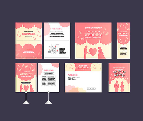 템플릿 배너 배너템플릿 여자 남자 실루엣 결혼 이벤트 여러명 사람없음 세트 현수막 청첩장 엽서 초대장 약도 소봉투 행사세트 행사템플릿 AI파일 다수 지도 편지봉투 카드_감사 촬영기법 사람 편지 파일형식 벡터