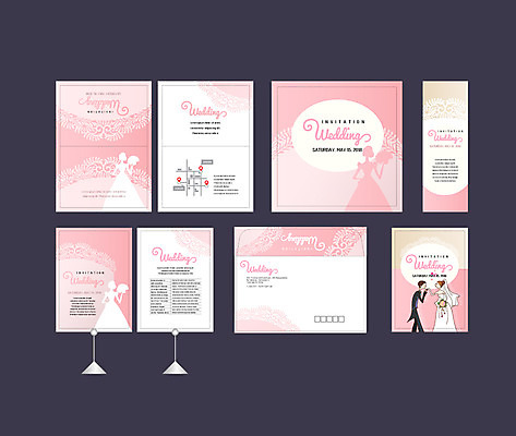 템플릿 배너 배너템플릿 여자 남자 결혼 사람 이벤트 여러명 성인 세트 현수막 청첩장 엽서 초대장 약도 소봉투 행사세트 행사템플릿 AI파일 다수 지도 편지봉투 카드_감사 편지 파일형식 벡터