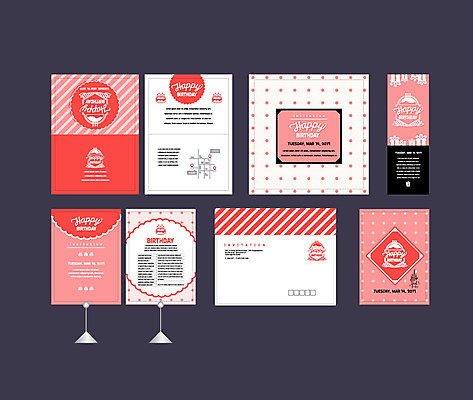 템플릿 배너 배너템플릿 이벤트 사람없음 세트 파티 현수막 생일파티 생일 생일케이크 엽서 초대장 약도 소봉투 행사세트 행사템플릿 AI파일 기념일 지도 편지봉투 카드_감사 케이크 편지 파일형식 벡터