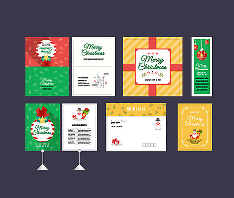 템플릿 배너 배너템플릿 크리스마스 눈사람 이벤트 사람없음 세트 파티 현수막 엽서 초대장 약도 소봉투 행사세트 행사템플릿 AI파일 기념일 지도 편지봉투 카드_감사 편지 파일형식 벡터