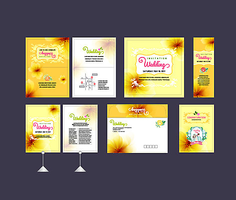 템플릿 배너 배너템플릿 여자 남자 꽃 결혼 사람 이벤트 성인 두명 세트 현수막 청첩장 엽서 초대장 약도 소봉투 행사세트 행사템플릿 AI파일 식물 지도 편지봉투 카드_감사 편지 파일형식 벡터