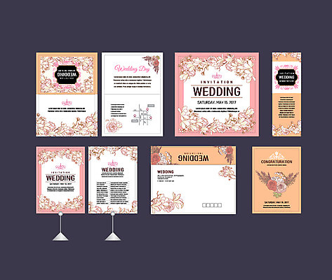 템플릿 배너 배너템플릿 꽃 결혼 이벤트 사람없음 세트 현수막 청첩장 엽서 초대장 약도 꽃프레임 소봉투 행사세트 행사템플릿 AI파일 식물 지도 편지봉투 카드_감사 프레임 편지 파일형식 벡터