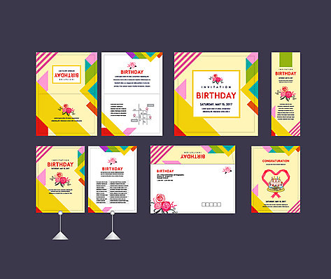 템플릿 배너 배너템플릿 꽃 이벤트 사람없음 세트 컬러풀 파티 현수막 생일파티 생일 생일케이크 엽서 초대장 약도 소봉투 행사세트 행사템플릿 AI파일 식물 기념일 컬러 지도 편지봉투 카드_감사 케이크 편지 파일형식 벡터