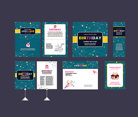 템플릿 배너 배너템플릿 폭죽 이벤트 사람없음 세트 파티 현수막 생일파티 생일 생일케이크 엽서 초대장 약도 소봉투 행사세트 행사템플릿 AI파일 기념일 지도 편지봉투 카드_감사 케이크 편지 파일형식 벡터