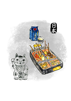 PSD 일러스트 캘리그라피 붓터치 수채화 요리 사람없음 일본 어묵 분식 어묵꼬치 사케 마네키네코 어묵국물 일본음식 국내일러스트 아시아 음식 주류 꼬치 일본전통 국물 파일형식