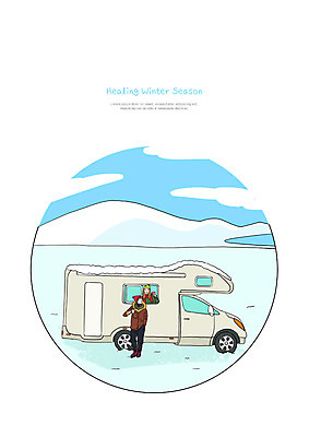 전신 PSD 커플 여자 남자 커피 겨울 일러스트 따뜻함 사람 상반신 성인 두명 설원 머그컵 눈 힐링 겨울산 캠핑카 성인만 국내일러스트 자연요소 계절 음료 관계 자동차 날씨 산 눈_날씨 컵 파일형식