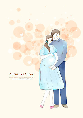 전신 PSD 부부 여자 남자 일러스트 안기 미소 사람 성인 두명 임산부 임신 육아 백허그 육아라이프 성인만 국내일러스트 라이프스타일 커플 모션 포옹 표정 파일형식