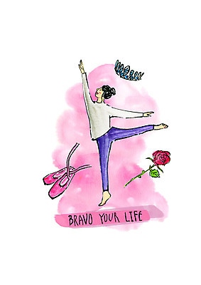 전신 PSD 여자 포즈 일러스트 붓터치 수채화 한명 사람 성인 취미 장미 발레 티아라 토슈즈 성인여자한명만 국내일러스트 1 꽃 신발 왕관 춤 여자한명만 성인여자만 파일형식