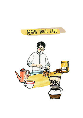 PSD 남자 일러스트 주전자 붓터치 수채화 한명 미소 사람 상반신 성인 취미 원두 커피잔 커피메이커 원두커피 바리스타 그라인더 성인남자한명만 국내일러스트 직업 1 커피 주방용품 잔 표정 커피용품 남자한명만 성인남자만 파일형식