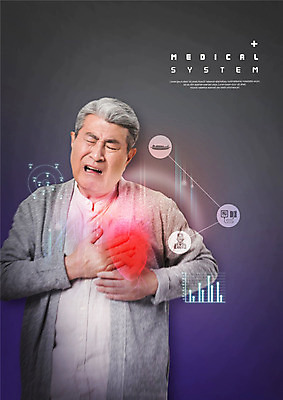 PSD 편집이미지 손 할아버지 노년 남자 의학 그래프 엑스레이 한명 사람 상반신 앞모습 고통 한국인 심장 질병 70대 심장질환 힘듦 노인남자한명만 이미지편집 1 감정 뷰포인트 컨셉 동양인 성인 신체부위 장기_의학 남자한명만 노인남자만 파일형식