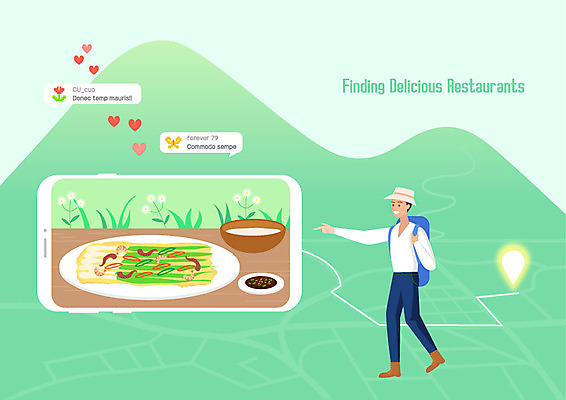 전신 남자 일러스트 배낭 한명 사람 성인 연두색 스마트폰 등산 가리킴 검색 위치 막걸리 약도 맛집 파전 성인남자한명만 국내일러스트 AI파일 1 지도 가방 주류 손짓 초록색 핸드폰 스마트기기 트래킹 부침개 남자한명만 성인남자만 파일형식 벡터