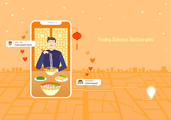 남자 별 일러스트 한명 사람 상반신 성인 스마트폰 주황색 면류 즐거움 검색 위치 약도 전통등 맛집 동남아음식 쌀국수 성인남자한명만 국내일러스트 AI파일 자연요소 1 전통 감정 음식 컬러 지도 조명 핸드폰 스마트기기 국수 베트남음식 남자한명만 성인남자만 파일형식 벡터