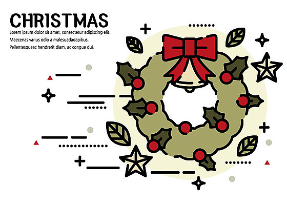 열매 별 리본 크리스마스 일러스트 나뭇잎 따뜻함 사람없음 귀여움 종 플랫 감성 포인세티아 크리스마스리스 국내일러스트 AI파일 자연요소 식물 기념일 꽃 컨셉 잎 화환 파일형식 벡터