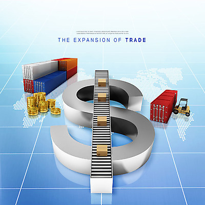 PSD 편집이미지 세계지도 돈 비즈니스 사람없음 경제 파란색 상자 달러 동전 중장비 컨테이너 무역 금화 경제성장 컨베어밸트 이미지편집 산업 컬러 지도 세계 기계 산업장비 재산 황금 상승 파일형식