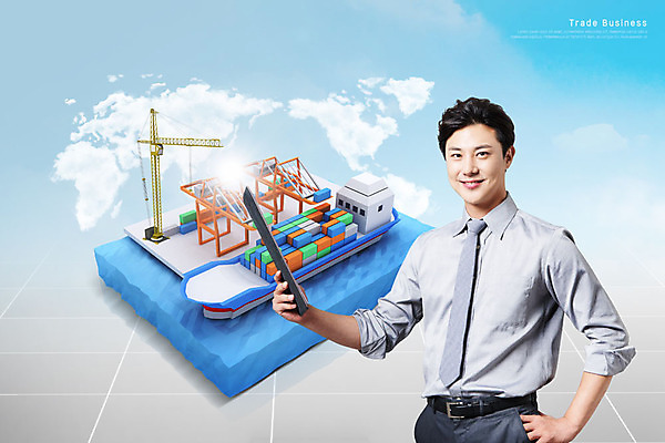 PSD 편집이미지 남자 바다 허리손 세계지도 비즈니스 한명 미소 사람 정장 상반신 20대 성인 앞모습 경제 파란색 태블릿 한국인 자신감 컨테이너 화물선 무역 결재판 경제성장 성인남자한명만 이미지편집 1 옷 감정 산업 뷰포인트 컬러 포즈 지도 배_교통 표정 동양인 청년 전자제품 스마트기기 세계 상승 결재 남자한명만 성인남자만 파일형식