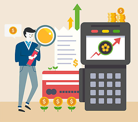 전신 남자 화살표 돈 일러스트 돋보기 한명 미소 사람 성인 컬러풀 새싹 신용카드 상승 금화 영수증 단말기 돈더미 세금 카드단말기 성인남자한명만 연말정산 소득공제 국내일러스트 AI파일 식물 1 컬러 컨셉 표정 금융 경제 재산 황금 남자한명만 성인남자만 파일형식 벡터 더미