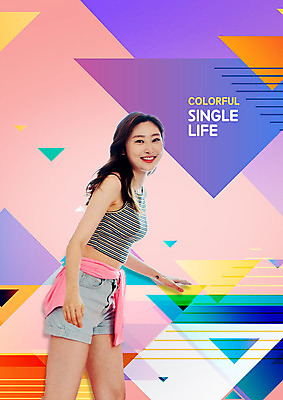 도형 PSD 편집이미지 우먼라이프 응시 여자 선 한명 미소 사람 상반신 20대 성인 옆모습 컬러풀 한국인 화려 삼각형 싱글라이프 성인여자한명만 이미지편집 1 라이프스타일 시선 뷰포인트 컬러 컨셉 표정 동양인 청년 여자한명만 성인여자만 파일형식