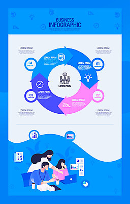 응시 여자 남자 커피 일러스트 회사 비즈니스 전구 그래프 대화 사람 상반신 성인 세명 파란색 노트북 컴퓨터 사무실 인포그래픽 직장인 책상 회의실 문서 사원증 타임라인 성인만 국내일러스트 AI파일 직업 시선 음료 컬러 가구 말하기 전자제품 파일형식 벡터