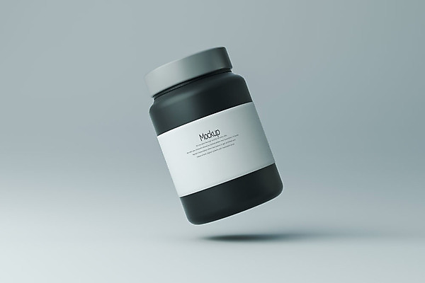 PSD 편집이미지 회색배경 유리병 사람없음 한개 3D소스 3D 약병 잼 디지털합성 목업 편집3D 1 백그라운드 병_용기 약 회색 소스_음식 병_담는 파일형식