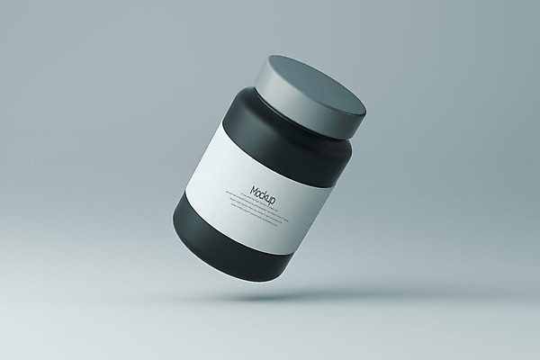 PSD 편집이미지 회색배경 유리병 사람없음 한개 3D소스 3D 약병 잼 디지털합성 목업 편집3D 1 백그라운드 병_용기 약 회색 소스_음식 병_담는 파일형식