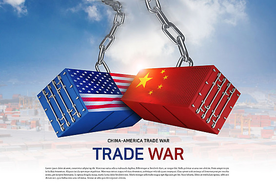 PSD 구름 편집이미지 비즈니스 하늘 사람없음 빨간색 경제 파란색 글로벌 항구 글로벌비즈니스 성조기 쇠사슬 컨테이너 오성홍기 무역 역동적 전쟁 갈등 들어올리기 이미지편집 IC큐레이션 자연요소 산업 컬러 컨셉 교통시설 모션 중국 국기 파일형식