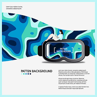 전신 여자 백그라운드 패턴 일러스트 한명 사람 성인 파란색 노트북 눕기 패턴백그라운드 가상현실 성인여자한명만 오큘러스 4차산업 VR기기 국내일러스트 AI파일 1 산업 컬러 무늬 모션 전자제품 기계 여자한명만 성인여자만 파일형식 벡터