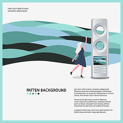 전신 여자 백그라운드 패턴 일러스트 한명 사람 성인 파란색 손들기 패턴백그라운드 에어컨 성인여자한명만 국내일러스트 AI파일 1 컬러 무늬 모션 가전제품 여자한명만 성인여자만 파일형식 벡터