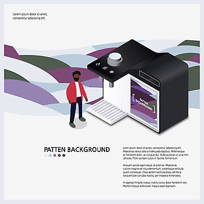 전신 남자 백그라운드 패턴 일러스트 버튼 한명 사람 성인 보라색 패턴백그라운드 정수기 성인남자한명만 국내일러스트 AI파일 1 컬러 무늬 남자한명만 성인남자만 파일형식 벡터