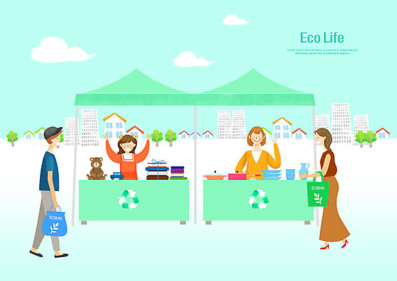 전신 PSD 그릇 접시 여자 남자 어린이 인형 일러스트 사람 여러명 상반신 성인 판매 자연보호 환경 그린캠페인 재활용 냄비 에코 친환경 에코라이프 에코백 책더미 그린슈머 국내일러스트 라이프스타일 식기 캠페인 다수 가방 자연 책 보호 솥 무더기 파일형식