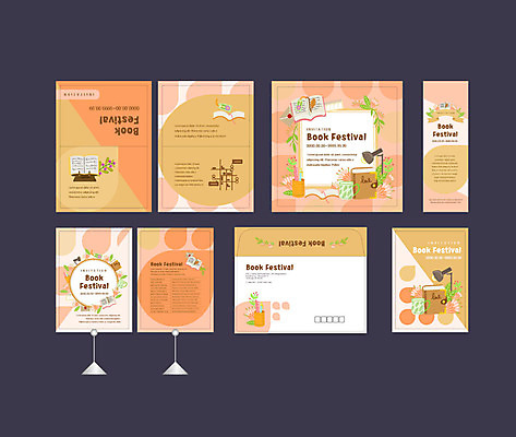 템플릿 배너템플릿 교육 나뭇잎 이벤트 사람없음 책 세트 독서 축제 전시 머그컵 현수막 스탠드 전단 연필꽂이 엽서 초대장 약도 북마크 책받침대 소봉투 행사세트 행사템플릿 AI파일 배너 잎 지도 문구용품 편지봉투 조명 카드_감사 컵 편지 받침대 홍보물 파일형식 벡터