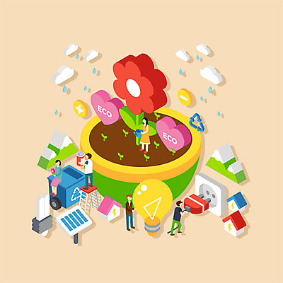 전신 여자 남자 꽃 일러스트 전구 사람 여러명 성인 새싹 자연보호 그린캠페인 재활용 물뿌리개 캔 콘센트 플러그 물주기 에코 태양에너지 집열판 비구름 아이소메트릭 세계환경의날 그린슈머 국내일러스트 AI파일 식물 캠페인 다수 모션 자연 환경 그린에너지 보호 먹구름 친환경 파일형식 벡터 법정기념일 구름_자연