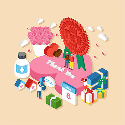 전신 여자 남자 꽃다발 지폐 돈 일러스트 가족 청소년 선물 사람 여러명 성인 선물상자 부모 하트 약병 돈다발 어버이날 전화기 카네이션 감사 통화 아이소메트릭 국내일러스트 AI파일 모양 기념일 꽃 감정 다수 관계 모션 상자 약 재산 병_담는 파일형식 벡터